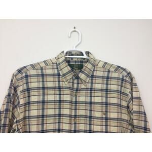 (N5) Vintage Orvis Mens Shirt Size M Long Sleeve Plaid Grandpacore Corpcore Work